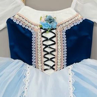 Jupe de ballet pour filles, costume de danse, longue jupe en gaze moelleuse pour enfants, tenue de danseuse de scène, en polyester