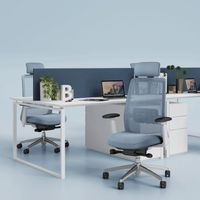 Chaises de bureau ergonomiques modernes à dossier haut en maille pivotantes, nouvellement conçues pour l'atelier et l'hôpital