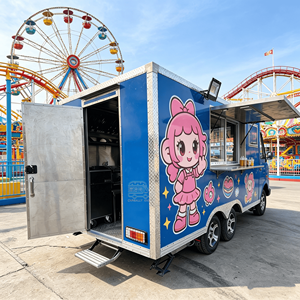 Remolque Móvil para Churros de España, Carrito Remolcable para Hot Dogs con Parrilla, Camión Móvil de Comida Rápida con Certificación CE, Remolque de Comida, Remolque de Café - Product Image 4