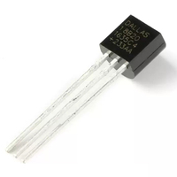 In Stock DS18B20 Programmable Digital Thermostat/temperature Sensor 3V~5.5V Integrated Circuit for MCU HVAC Industrial