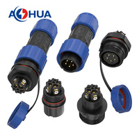 Connecteur de câble 5 voies 0,75/0,5 mm² LD16, type fil-à-panneau, prise femelle, connecteur mâle, étanche IP68, connecteur de câble LED