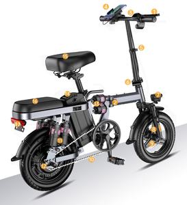 Bicicletta Elettrica Portatile con Motore da 400W e Batteria al Litio Ultraleggera da 48V, Veicolo Elettrico Pieghevole Nuovo Standard Nazionale - Product Image 5