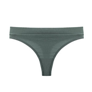 Tangas Deportivas de Fitness para Mujer, Corte Alto, Algodón Acanalado, Tiro Bajo, Sexy, Transpirable, Tejido Sin Costuras, ODM - Product Image 6