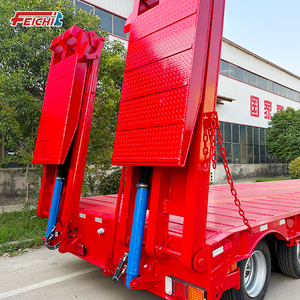 4 trục thấp <span class=keywords><strong>loader</strong></span>/lowbed/lowboy bán Trailer 80 tấn mang cần cẩu máy xúc lowbed bán Trailer với thủy lực thang - Product Image 3
