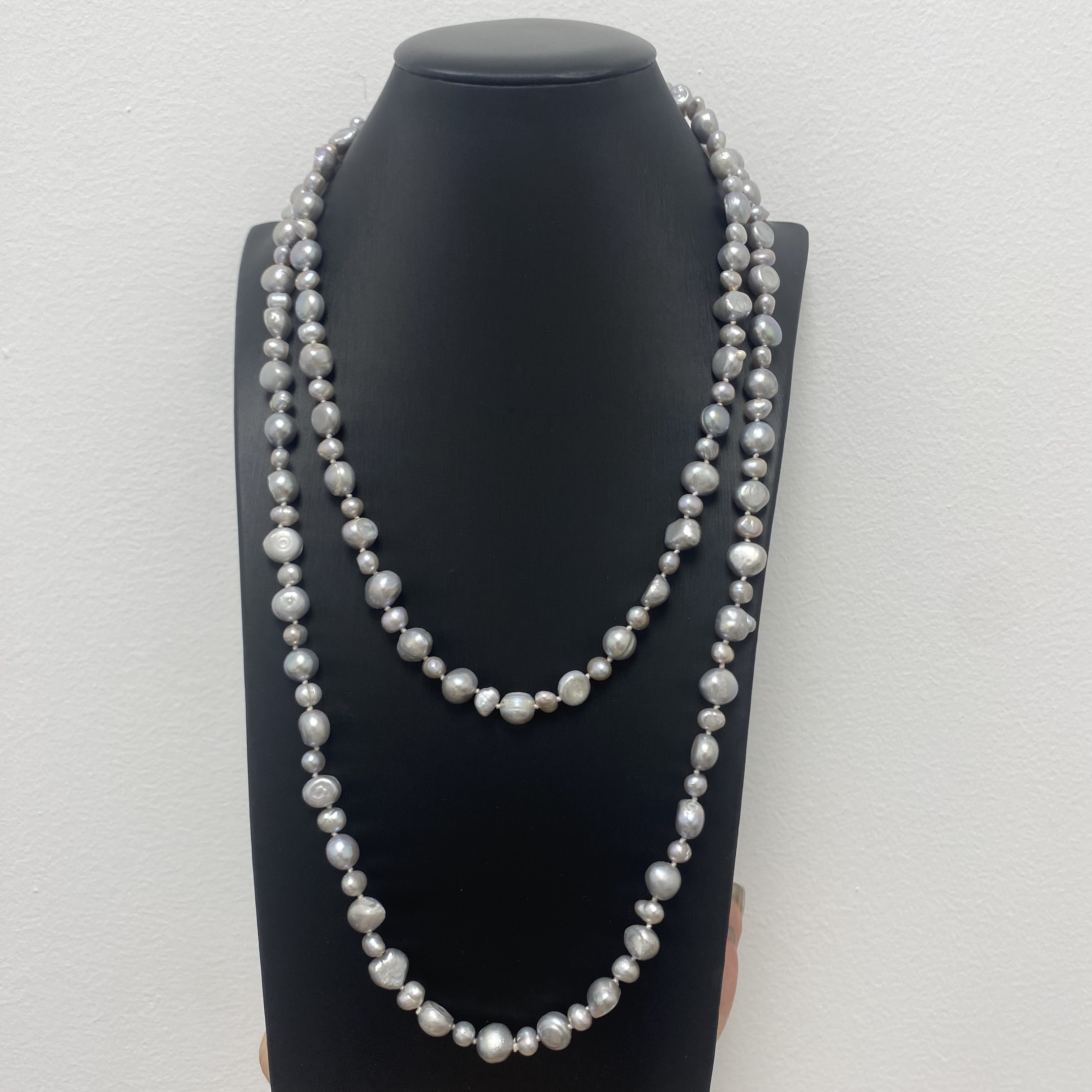 Gray Pearl Necklace