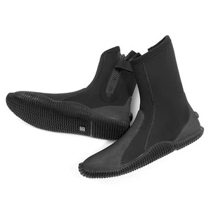 Scarpe da sub da 5mm, isolamento termico da spiaggia, antiscivolo, antigraffio, Snorkeling, alte, vulcanizzate, escursioni sul fiume, nere - Product Image 1