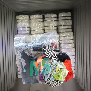 Trapo Industrial de Algodón Altamente Absorbente para Limpieza, en Fardos de 5KG, 10KG, 25KG, Trapos de Punto Cortados de Colores - Product Image 1