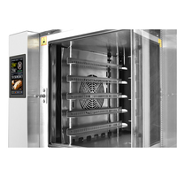 Nuevo estilo de aire caliente, Horno de convección de 5 capas, horno de vapor comercial para hornear, combinación de piedra, horno de convección con horno de panadería de pan