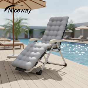 เก้าอี้พักผ่อนกลางแจ้งแบบพับได้ ปรับเอนได้ พกพาสะดวก สำหรับตั้งแคมป์ชายหาด ขายส่ง - Product Image 1