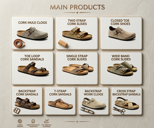 Sandalias de mujer al por mayor con dos tiras, parte superior de gamuza, suela de corcho, logotipo personalizado, sandalias de playa de verano para mujer, suministro a granel - Product Image 2