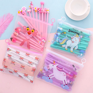 ペンセット20ジェルペン女の子のハート文房具ネット赤ペンピンクペンシルバッグセット - Product Image 3