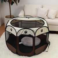 Portable Pliant Pet Tente Chien Maison Octogonale Cage Pour Chat Tente Parc Chiot Chenil Facile Opération Clôture En Plein Air Grands Chiens Maison