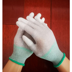 Guantes de Seguridad Antiestáticos QL, Puños de Nylon Tejido, Manga de Fibra de Carbono, 13 Puntadas, Uso Industrial - Product Image 3