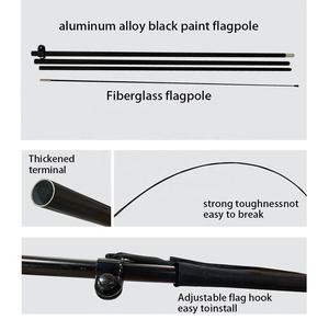 Оптовые рекламные флажки-«капли» с логотипом на заказ, прочные, из алюминия, для наружной рекламы, XL, для пляжа, с флагштоком и подставкой, водонепроницаемые - Product Image 4