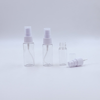 Flacon pulvérisateur transparent à brume fine 10ml 15ml 20ml 25ml 30ml Bouteille en plastique PET avec pompe de pulvérisation
