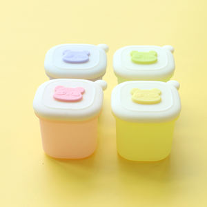 PAISEN - Rejilla para Congelador para Alimentos Complementarios para Bebés, Cajas con Compartimentos Independientes, Caja de Almacenamiento de Silicona Cuadrada de 50 ml - Product Image 3