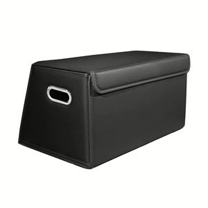 Car Organizer Large Capacity Interior <b>Folding</b> Leather Fur Home and Organization Garage <b>Storage</b> <b>Box</b> Custom Logo - Product Image 3
