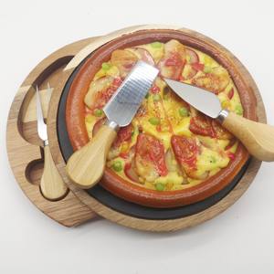 Fábrica al por mayor Acacia pizarra <span class=keywords><strong>Brie</strong></span> tabla de cortar queso y herramientas pizarra de madera tabla de queso con cuchillos conjunto - Product Image 3