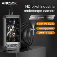 Nouvel Endoscope Industriel 5003B-2 à Trois Lentilles, Caméra d'Inspection 1080P HD, Enregistrement Vidéo, Boroscope pour Vérification Moteur Automobile
