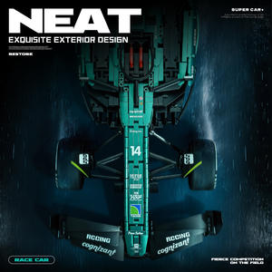 Yiqi Y18011 Bloques de Construcción de Coche de Carreras Fórmula F1, Modelo de 800+ Piezas, Juguete de Ensamblaje DIY para Adolescentes de 7 a 14 Años - Product Image 3