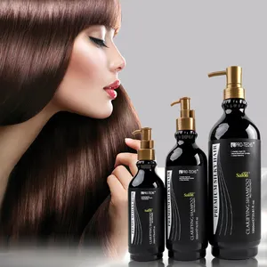 OEM Maleisië marokkaanse arganolie pre haar keratine behandeling reiniging shampoo + 0% Formaldehyde eiwit zuiverende shampoo
