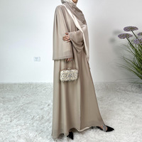 Yibaoli Fabricant Top Qualité Femmes Arabes Nouveau Modèle Abaya Bicolore En Mousseline De Soie À Dubaï Avec Hijab Assorti Robe Musulmane Modeste