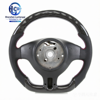 Volant sport en cuir perforé en fibre de carbone avec jauge de régime intelligente rouge pour modification automobile compatible avec E46 M3 / E90 3