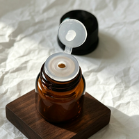 Flacon en verre pour aromathérapie 1ml 2ml 3ml, flacon vide en verre ambré pour huile essentielle, mini conteneur d'échantillon cosmétique