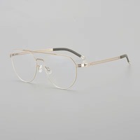 Gafas Ópticas Plegables de Titanio con Diseño de Doble Viga y Logotipo Personalizado Unisex de Fábrica de Gafas de Shenzhen, Gafas de Lectura con Forma de Diamante