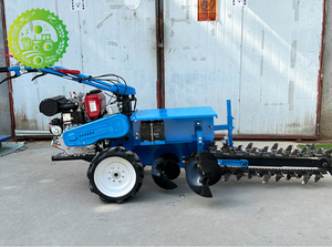 Mini Zanjadora Manual de Doble Cadena, Equipo Agrícola, Zanjadora Hidráulica para Tractor - Product Image 2