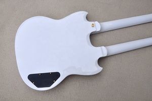 Guitarra para Zurdos Flyoung, Precio Económico, Blanca, Doble Mástil, 6 + <span class=keywords><strong>12</strong></span> <span class=keywords><strong>Cuerdas</strong></span>, Guitarra Eléctrica con Herrajes Dorados - Product Image 6