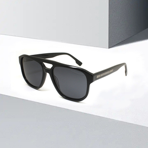 Bán buôn biểu tượng tùy chỉnh kính mát thời trang 2024 chất lượng cao chống UV phân cực Kính mát người đàn ông ĐÔI CẦU Acetate Kính mát - Product Image 1