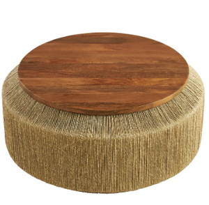 Mesa de Centro de Madera Sólida de Diseño para Sala de Estar, Colección de Muebles Modernos, Mesa de Café con Grano Natural Distintivo y Duradero - Product Image 3