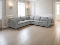 Modernes Minimalistisches Wolken-L-förmiges Eck-Modulsofa-Set Hochwertige Leder-/Performance-Stoff-Ausführung für Wohnzimmer/Villen