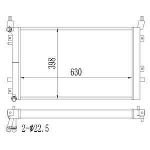 Radiateur tout en aluminium pour VW Golf MK6 <span class=keywords><strong>1</strong></span>.<span class=keywords><strong>2</strong></span> <span class=keywords><strong>1</strong></span>.4 <span class=keywords><strong>TSI</strong></span> 2008-2016 Audi A3 8P1 8PA 2007-2013 Jetta MK3 - Product Image 1