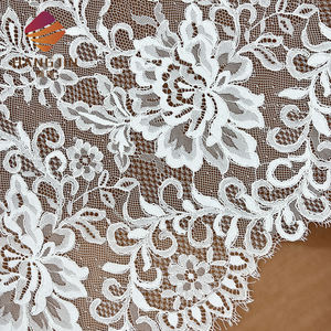 Derniers modèles Prix de gros Broderie 3D <span class=keywords><strong>Dentelle</strong></span> française Chantilly Tissu de <span class=keywords><strong>dentelle</strong></span> de haute qualité pour robe de mariée - Product Image 4