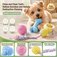 Jouet à mâcher pour chien, bâton à mâcher en silicone souple résistant aux morsures pour petits chiens et chiots