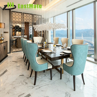 Hochwertige Hotel-Buffet-Restaurant-Möbel Modernes Massivholz Runder Esstisch Stuhl-Set für 4 Personen Fabrik Großhandel Maßanfertigung