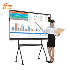 Pizarra Interactiva Inteligente de 75 Pulgadas con Proyector, Cámara Portátil, Pantalla Táctil <span class=keywords><strong>Clver</strong></span>, Sistema Operativo Dual, 20 Puntos Táctiles, en Oferta a Precio Económico - Product Image 1