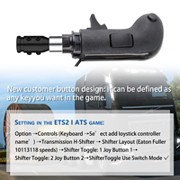 Nouveau pommeau de levier de vitesses USB pour simulateur de conduite Logitech G923 G29 G27 G25 TH8A ETS2&ATS Euro Truck (vitesses haut/bas)