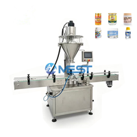Machine de remplissage de poudre électrique entièrement automatique de haute précision, 220V, 2000bph, avec moteur, pour ligne de remplissage de boissons, fournie par l'usine