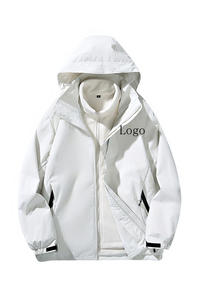 Chaqueta cortavientos personalizada con cremallera completa para hombre, chaqueta cortavientos impermeable de manga larga para deportes al aire libre para hombre - Product Image 3