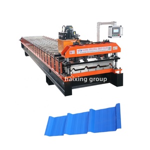 Azerbaijan adamante loại tre mái ngói cuộn tạo thành máy màu tráng men thép tấm kim loại metcopo ngói Máy làm - Product Image 1