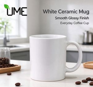 Taza de Café de Porcelana Personalizada con Serigrafía, Revestimiento Exterior Blanco con Asa de Color, Taza Duradera Personalizada para Regalo Empresarial - Product Image 1