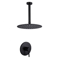Kit de douche de salle de bain à poignée unique robinet de douche mural et ensemble de baignoire