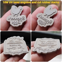 Machine de gravure laser UV 3D 10W, machine de marquage laser UV portable, machine de gravure laser UV 355nm pour le bois, le verre, le caoutchouc