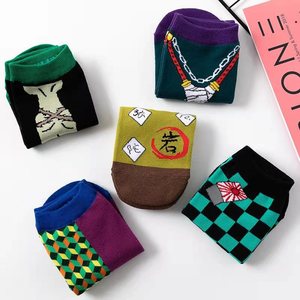 <span class=keywords><strong>2021</strong></span> nouveau Design chaussettes <span class=keywords><strong>japonais</strong></span> <span class=keywords><strong>Anime</strong></span> chaussettes dessin animé coupe basse Tabi bonneterie pour femmes homme enfants - Product Image 2