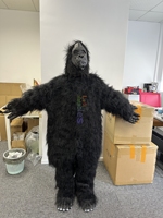 Costume de mascotte gonflable drôle sur mesure, costume de gorille, déguisement pour le carnaval, cosplay King Kong, personnalisé, unisexe