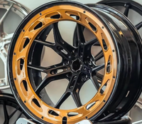 Nouvelles jantes en alliage d'aluminium forgées noir brillant Gunmetal Split Y 18-22 5x114.3/120/112 pour GT-R Corvette M2