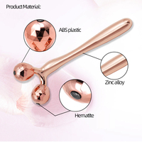 Massage du visage avec logo personnalisé gratuit pour serrer la peau Rouleau de lifting 3D en métal Masseur amincissant pour le corps et le visage